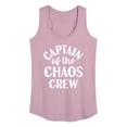 thumbnail image 1 of Instant Message - Captain Of The Chaos Crew - Women's Racerback Tank Top, 1 of 6