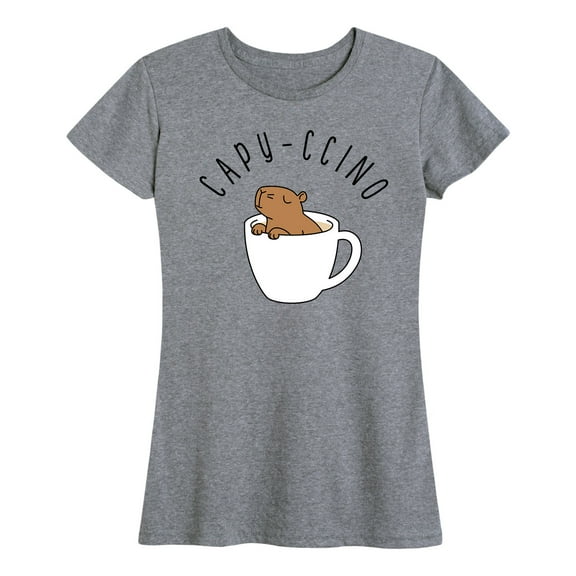 Instant Message - Capy-Ccino - Women's Short Sleeve Graphic T-Shirt