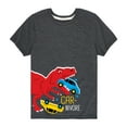 thumbnail image 1 of Instant Message - Car Nivore Side Hit - Toddler Short Sleeve Tee, 1 of 5