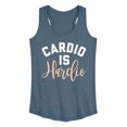 thumbnail image 1 of Instant Message - Cardio Is Hardio - Women's Racerback Tank Top, 1 of 5