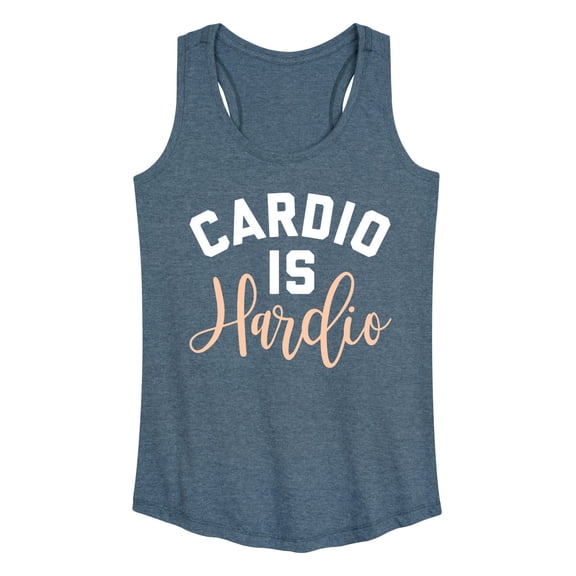 Instant Message - Cardio Is Hardio - Women's Racerback Tank Top