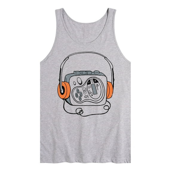 Instant Message - Cassette Player - Vintage - 90S - Retro - Mens - Jersey Tank