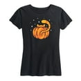 thumbnail image 1 of Instant Message - Cat Butt Pumpkin - Women's Short Sleeve Graphic T-Shirt, 1 of 5