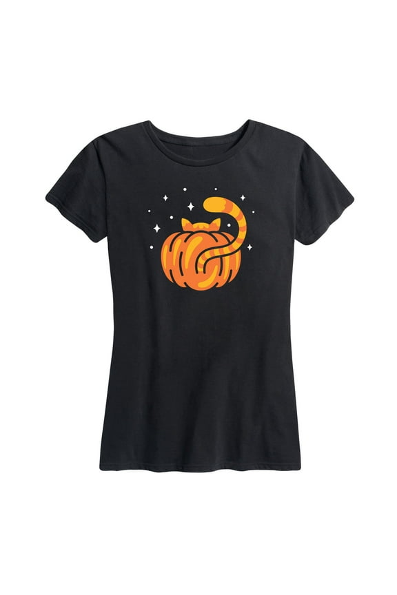 - Cat Butt Pumpkin - Women's Short Sleeve Graphic T-Shirt