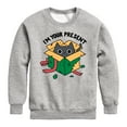 thumbnail image 1 of Instant Message - Cat Christmas Present - Toddler & Youth Crewneck Fleece Sweatshirt, 1 of 6