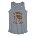 thumbnail image 1 of Instant Message - Cat Cowboy Meowdy Purtner - Women's Racerback Tank Top, 1 of 6