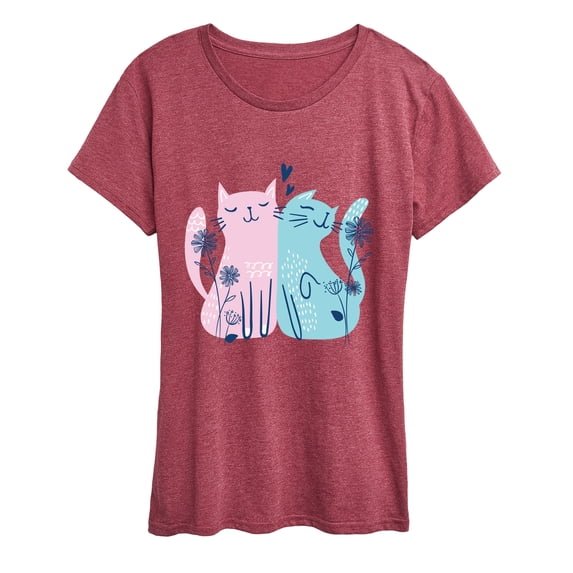 Instant Message - Cat Love Short Sleeve Graphic T-Shirt