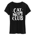 thumbnail image 1 of Instant Message - Cat Mom Club - Women's Short Sleeve Graphic T-Shirt, 1 of 6