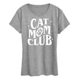 thumbnail image 1 of Instant Message - Cat Mom Club - Women's Short Sleeve Graphic T-Shirt, 1 of 6