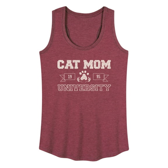 Instant Message - Cat Mom University - Women's Lightweight French Terry Pullover