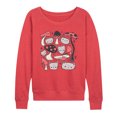thumbnail image 1 of Instant Message - Cat Mushroom - Women's Lightweight French Terry Pullover, 1 of 6