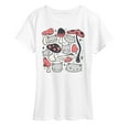 thumbnail image 1 of Instant Message - Cat Mushroom - Women's Short Sleeve Graphic T-Shirt, 1 of 6