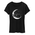 thumbnail image 1 of Instant Message - Cat Nap Moon - Women's Short Sleeve Graphic T-Shirt, 1 of 5