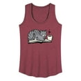 thumbnail image 1 of Instant Message - Cat On Book - Women's Racerback Tank Top, 1 of 6