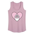 thumbnail image 1 of Instant Message - Cat Paw Heart - Women's Racerback Tank Top, 1 of 6