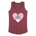 thumbnail image 1 of Instant Message - Cat Paw Heart - Women's Racerback Tank Top, 1 of 6