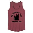 thumbnail image 1 of Instant Message - Cat Pay Attention To Me - Women's Racerback Tank Top, 1 of 6
