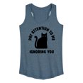 thumbnail image 1 of Instant Message - Cat Pay Attention To Me - Women's Racerback Tank Top, 1 of 6