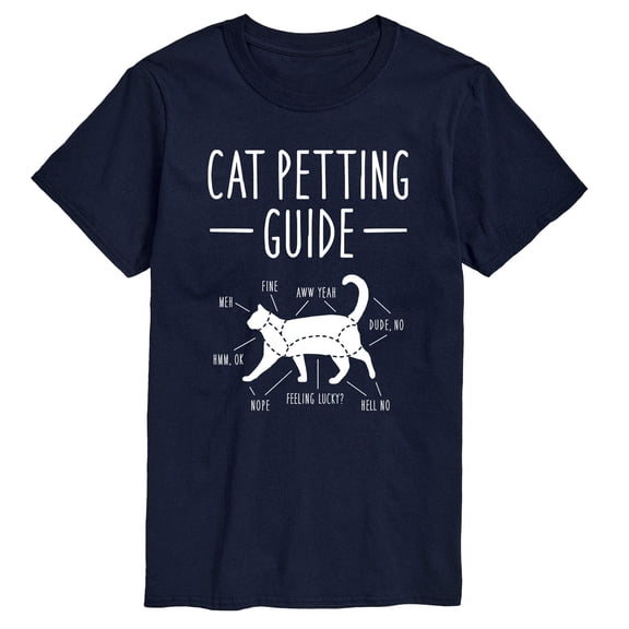 Instant Message - Cat Petting Guide Short Sleeve Graphic T-Shirt