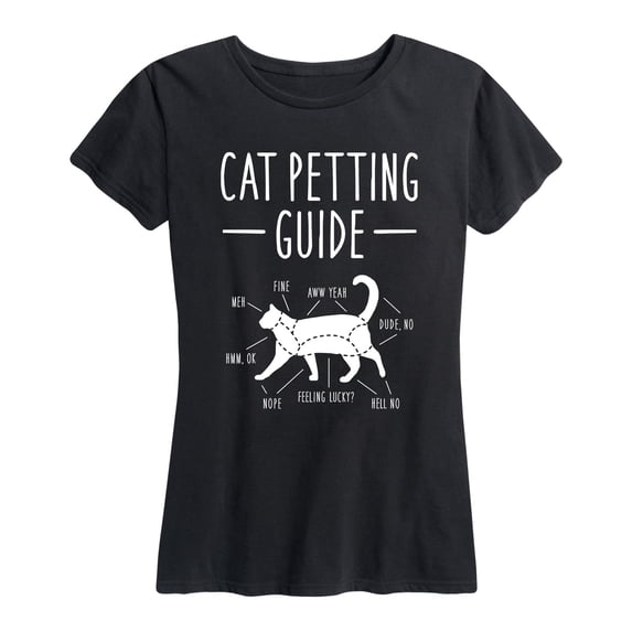 Instant Message - Cat Petting Guide Short Sleeve Graphic T-Shirt