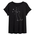thumbnail image 1 of Instant Message - Cat Playing With Stars Relaxed Fit T-Shirt, 1 of 5