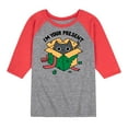 thumbnail image 1 of Instant Message - Cat Present - Toddler & Youth Raglan Graphic T-Shirt, 1 of 7
