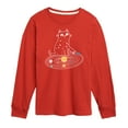 thumbnail image 1 of Instant Message - Cat Solar System - Toddler & Youth Long Sleeve Graphic T-Shirt, 1 of 6