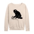 thumbnail image 1 of Instant Message - Cat Yarn Mom - Women's Lightweight French Terry Long Sleeve Shirt, 1 of 6