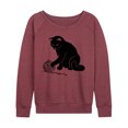 thumbnail image 1 of Instant Message - Cat Yarn Mom - Women's Lightweight French Terry Long Sleeve Shirt, 1 of 6