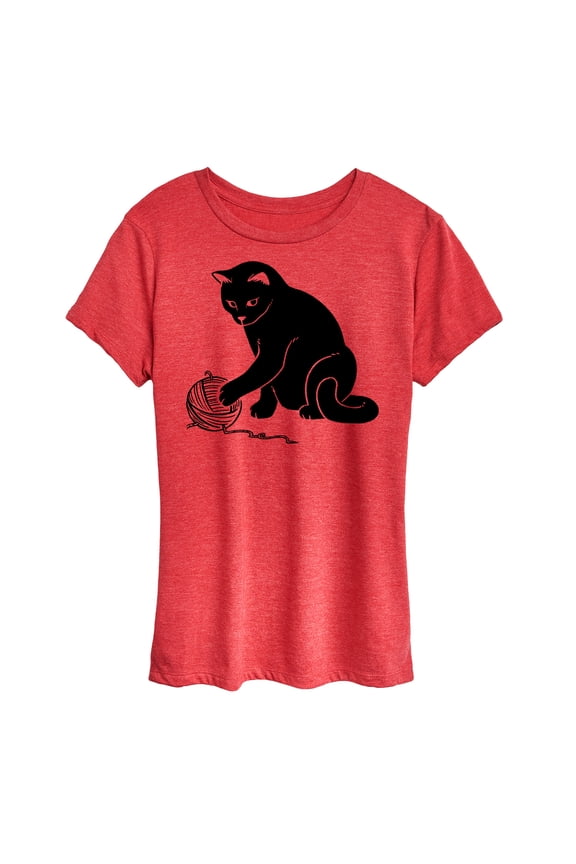 - Cat Yarn Mom - Women's Short Sleeve Graphic T-Shirt