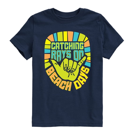 Instant Message - Catching Rays On Beach Days Short Sleeve Graphic T-Shirt