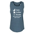 thumbnail image 1 of Instant Message - Cats Coffee Books - Women's Racerback Tank, 1 of 5