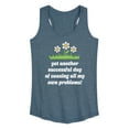thumbnail image 1 of Instant Message - Causing All My Own Problems - Women's Racerback Tank Top, 1 of 6