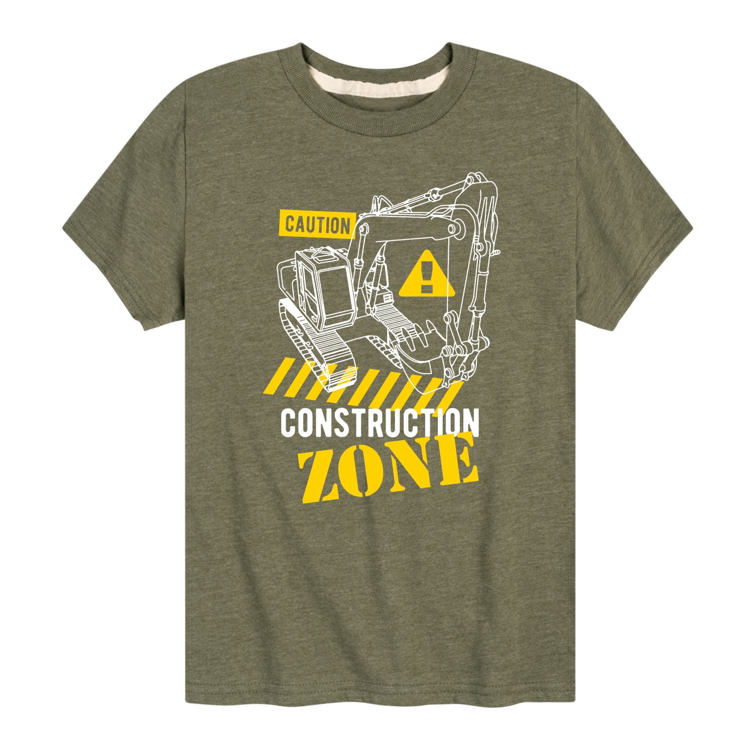 Instant Message - Caution Construction Zone - Youth Short Sleeve