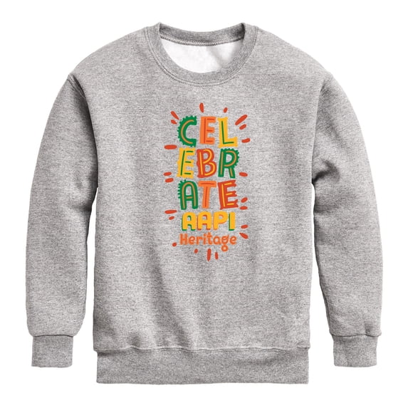 Instant Message - Celebrate AAPI Heritage - Toddler And Youth Crewneck Fleece Sweatshirt