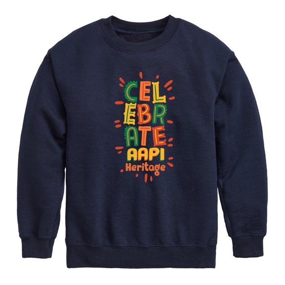 Instant Message - Celebrate AAPI Heritage - Toddler And Youth Crewneck Fleece Sweatshirt