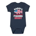 thumbnail image 1 of Instant Message - Celebrate Family - Daddy's All American Fishing Buddy - Infant Baby One Piece, 1 of 6