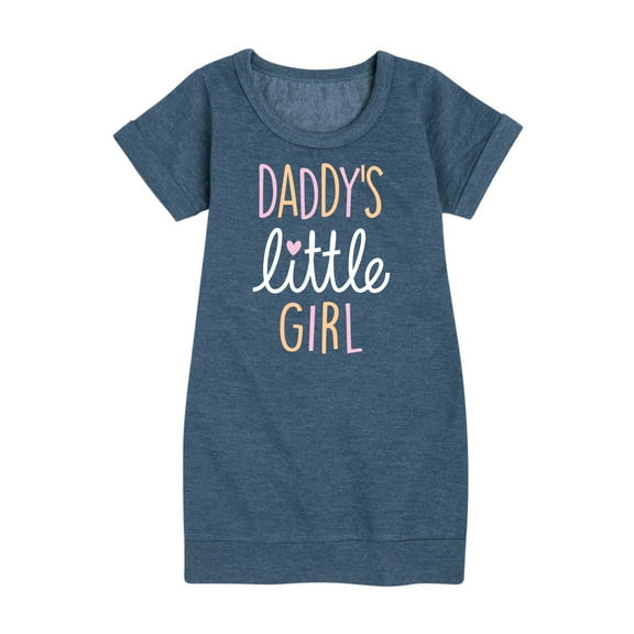 Instant Message - Celebrate Family - Daddy's Little Girl - Toddler & Youth Girls Fleece Dress