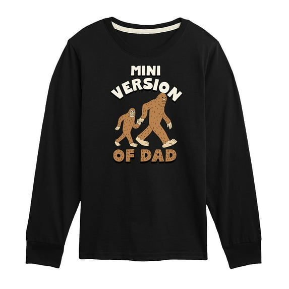 Instant Message - Celebrate Family - Mini Version of Dad - Toddler & Youth Long Sleeve Graphic T-Shirt