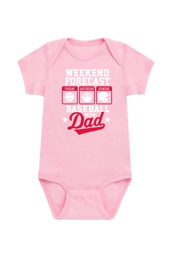 - Celebrate Family - Weekend Forecast Baseball with Dad - Infant Baby One Piece