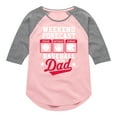 thumbnail image 1 of Instant Message - Celebrate Family - Weekend Forecast Baseball with Dad - Toddler & Youth Girls Raglan Graphic T-Shirt, 1 of 6