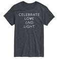 thumbnail image 1 of Instant Message - Celebrate Love And Light Short Sleeve Graphic T-Shirt, 1 of 5