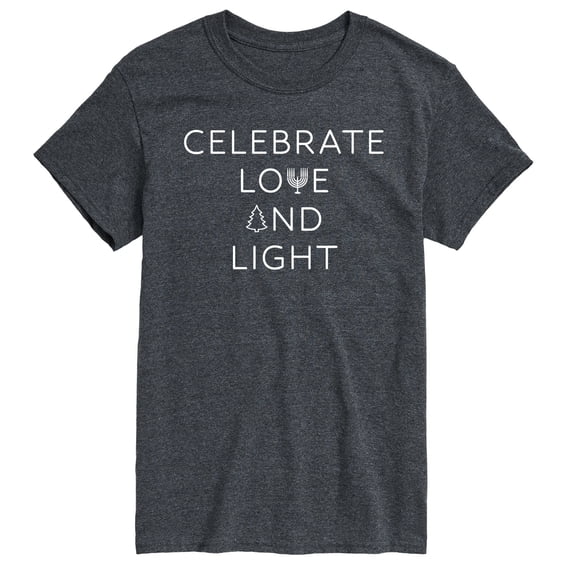 Instant Message - Celebrate Love And Light Short Sleeve Graphic T-Shirt
