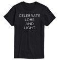 thumbnail image 1 of Instant Message - Celebrate Love And Light Short Sleeve Graphic T-Shirt, 1 of 5