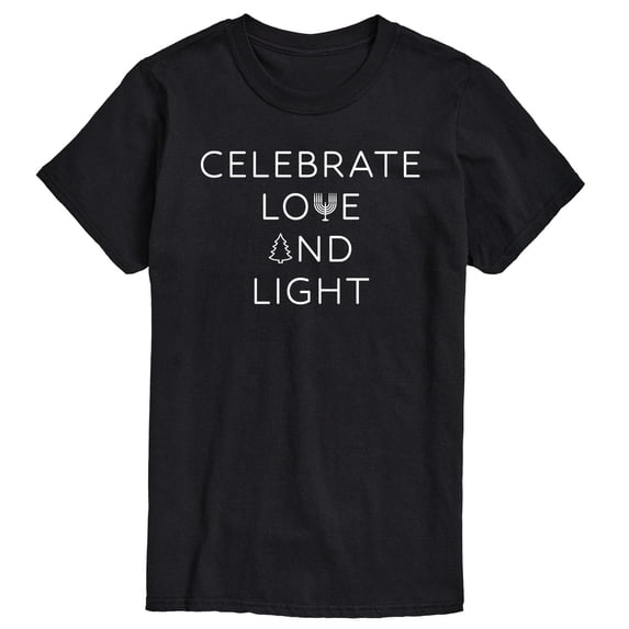 Instant Message - Celebrate Love And Light Short Sleeve Graphic T-Shirt