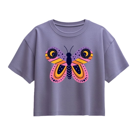 Instant Message - Celestial Butterfly - Youth Girls Boxy T-Shirt