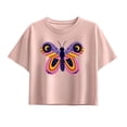 thumbnail image 1 of Instant Message - Celestial Butterfly - Youth Girls Boxy T-Shirt, 1 of 5