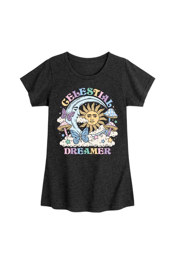 - Celestial Dreamer -Youth Girls Short Sleeve T-Shirt