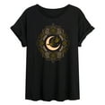 thumbnail image 1 of Instant Message - Celestial Florals - Women's Oversized Graphic T-Shirt, 1 of 6