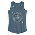 thumbnail image 1 of Instant Message - Celestial Flower Affirmation - Women's Racerback Tank Top, 1 of 6